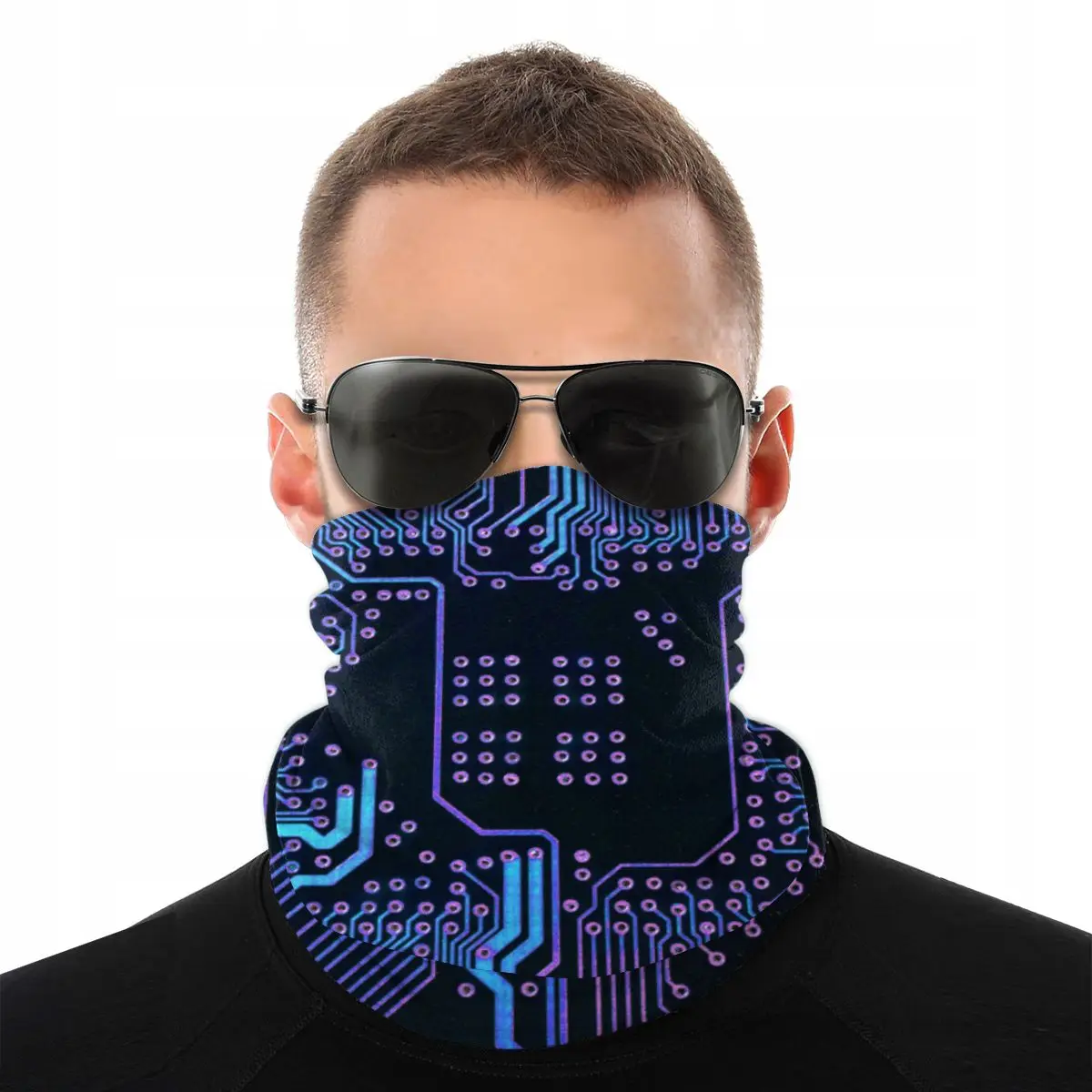 

Шарф для компьютерной платы, маска для шеи и лица для мужчин и женщин, модный шейный Гетр, банданы на шею, пылезащитные головные уборы, для ез...