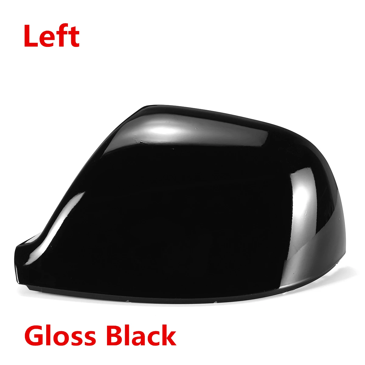 Glossy Black Left Боковой корпус бокового зеркала заднего вида для VW для Transporter T5 T5.1 2010- T6- 7E1857527F 7E1857528F - Цвет: Glossy Black Left