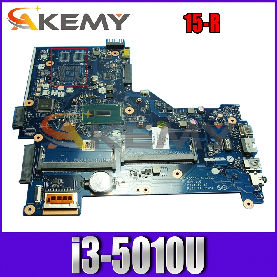 

802299-501 For HP Pavillion 15-R LA-B972P 802299-001 SR23Z i3-5010U/5005UU DDR3 Notebook motherboard Mainboard full work