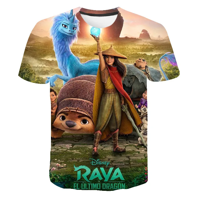 

Футболка с коротким рукавом и 3D-принтом «Raya And The Last Dragon»