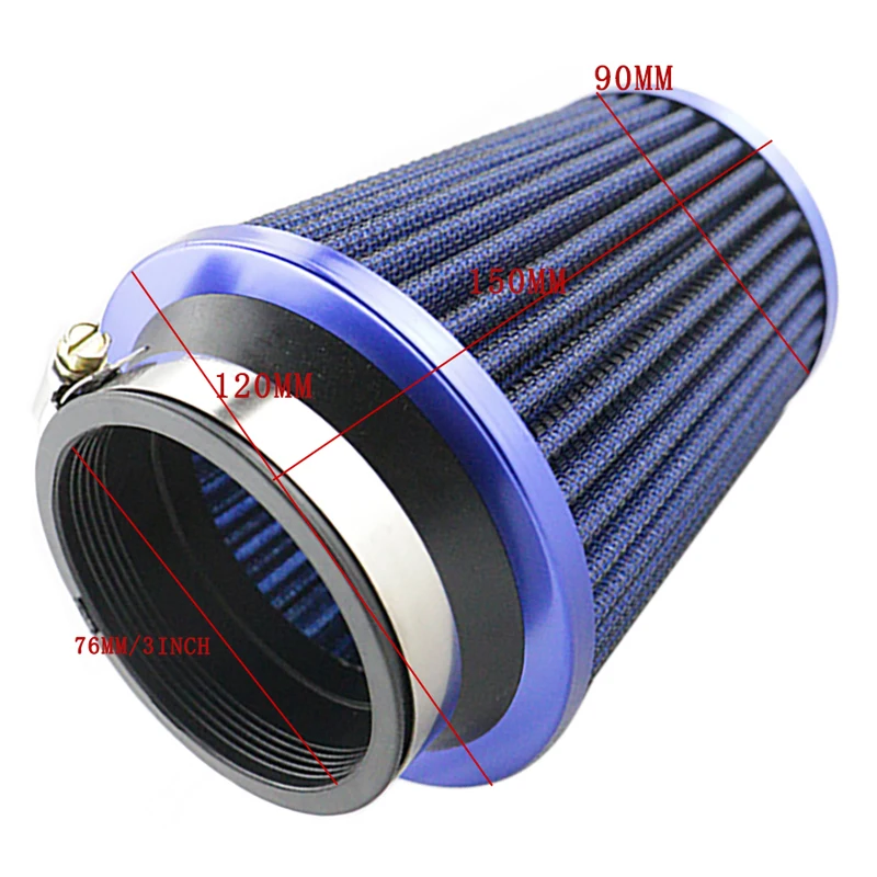Универсальный автомобильный воздушный фильтр Высокопроизводительный с высоким