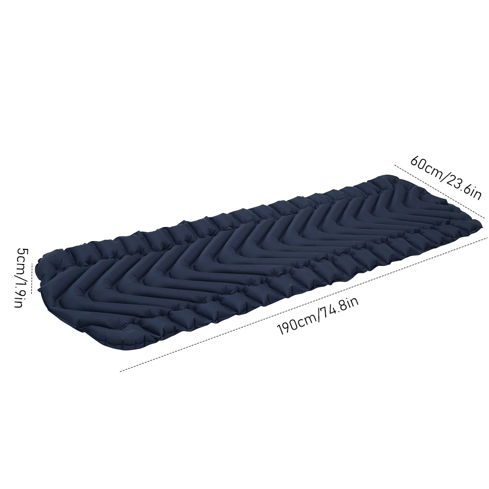 

Inflatable Mattress Type V Outdoor Tent Travel Sleeping Pad Camping Hiking Waterproof Bed Mat Portable Ultra Light Air Cushion