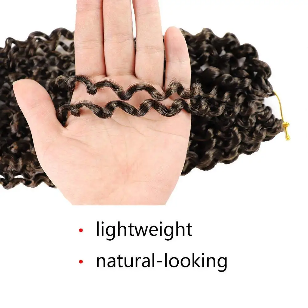 Страсть твист волосы 18 дюймов водная волна крючком косы для страсти вязание