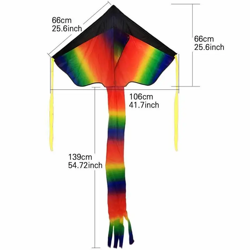 

Huge Rainbow Flying Kite Kids With 100 Meter Kite Line Children Outdoor Game Fun Child Toys Gift adult kites