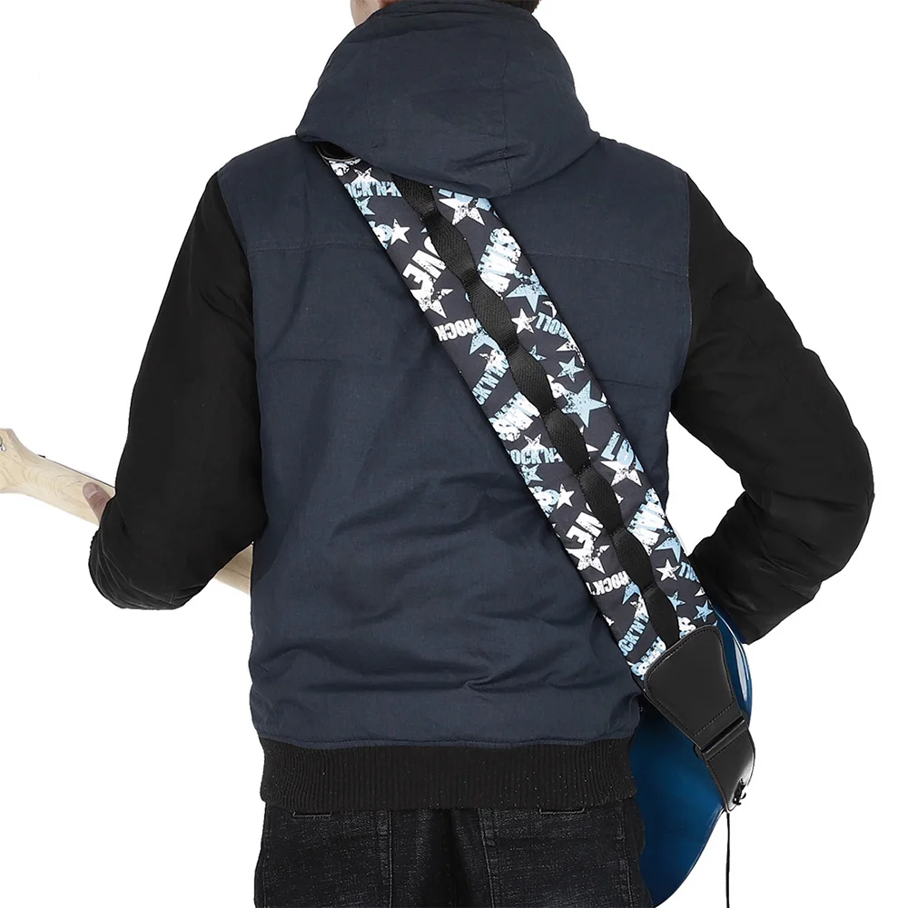 

Guitar Shoulder Guitar Strap Oxford Fabric Thick Wide Adjustable Length for Bass Acoustic Electric Guitar Accessaries