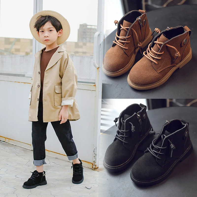 Mumoresp сапоги Martin для девочек детей больших мальчиков средние детские полуботинки