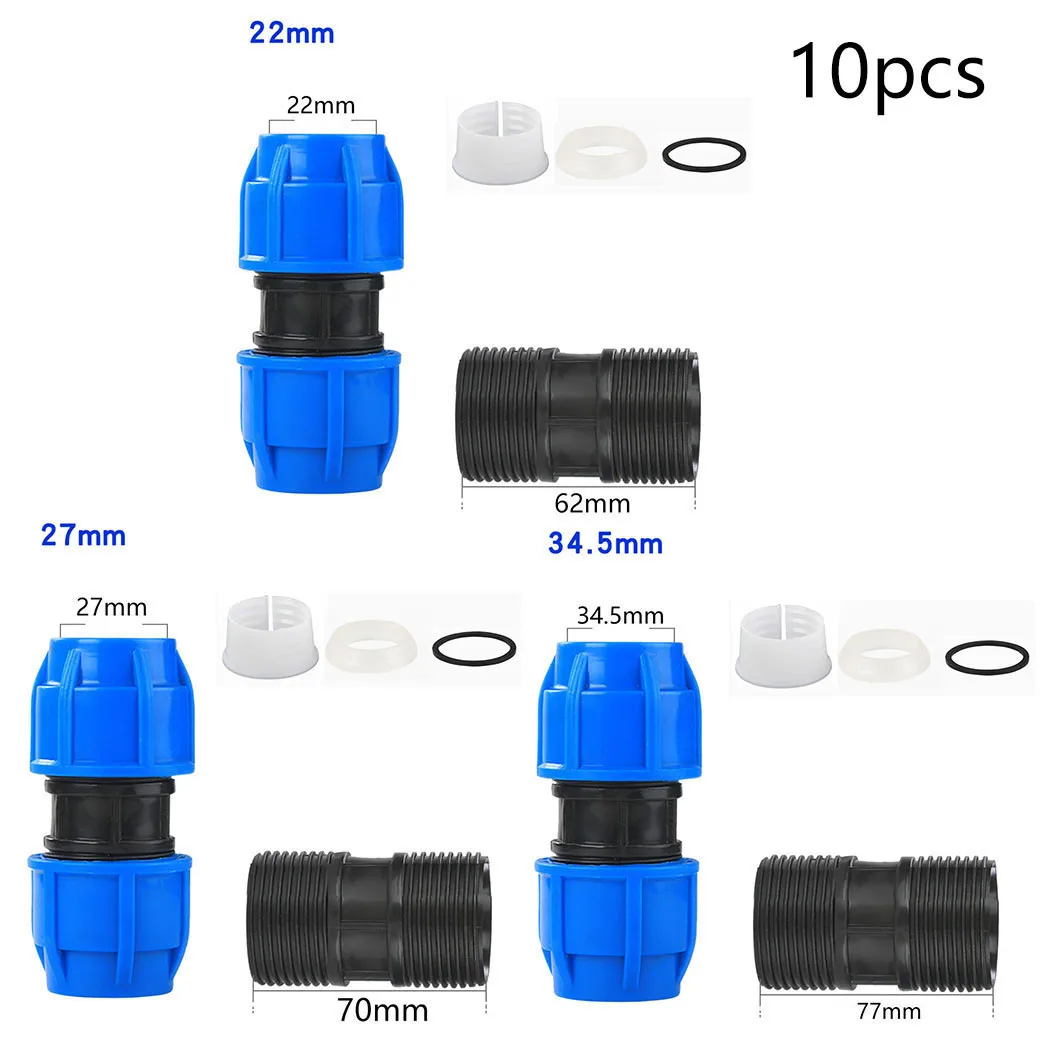 

10pcs PE Pipe Joint Accessory Attachment Elements Gadget Quick Connector