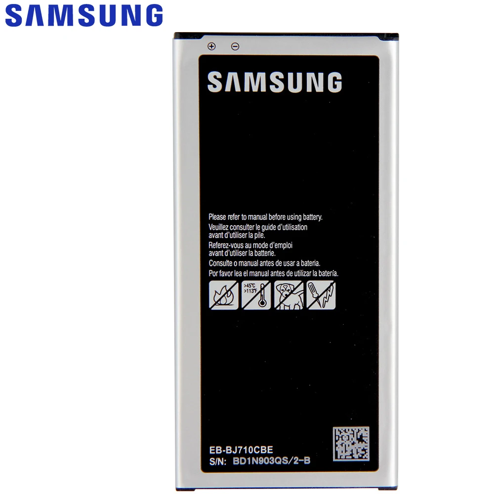 Оригинальная Замена Samsung батарея для Galaxy 2016 версия J7 J7108 J710H J710F J710K SM J7109 EB BJ710CBC