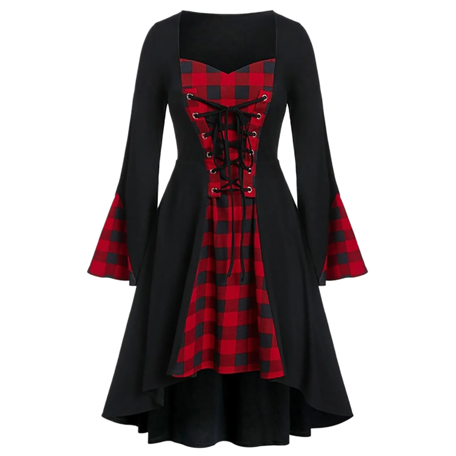 Женский костюм для косплея ведьмы на Хэллоуин большие размеры средневековый