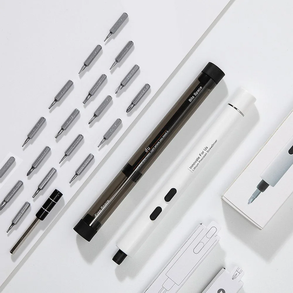 Портативная Беспроводная электрическая отвертка с 18 сверлами для небольших