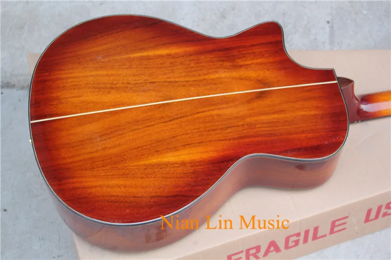 6-ой Акустическая гитара для игры в стиле фолк натуральное дерево Цвет корпус из