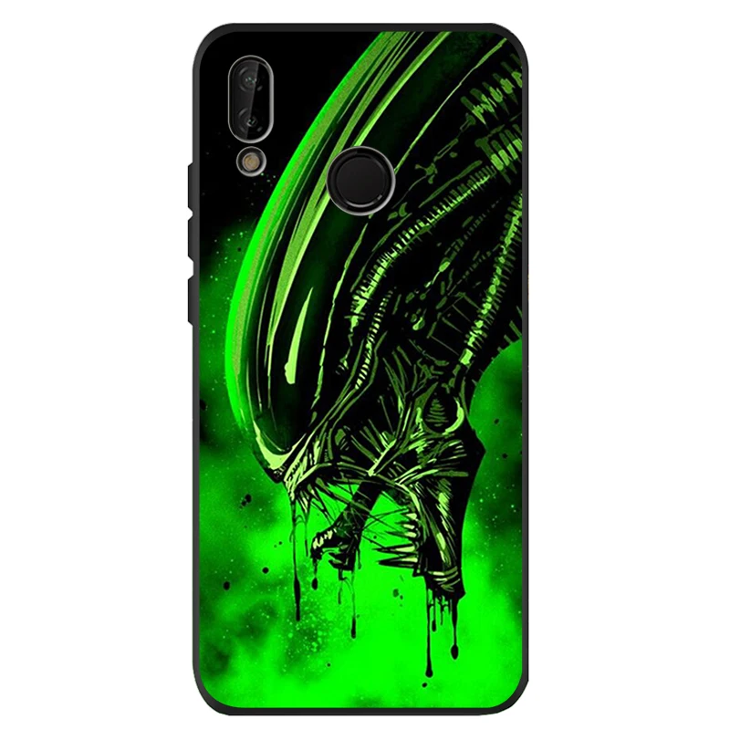 Мягкий силиконовый чехол Alien vs Predator для huawei P40 P30 P20 P10 Pro P9 Lite Psmart 2019 Y6 Y9|Бамперы| |