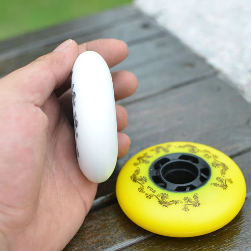 4 шт колеса для роликовых коньков 90A твердость скользящий ролик прочный каток C55K