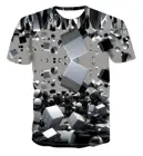 Новинка 2020, футболка scak с геометрическим рисунком, размеры 3D