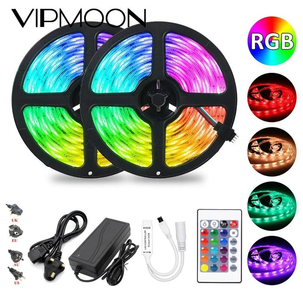 Новый Светодиодные ленты светильник RGB 5050 гибкая лента ФИТА светодиодный s Лента