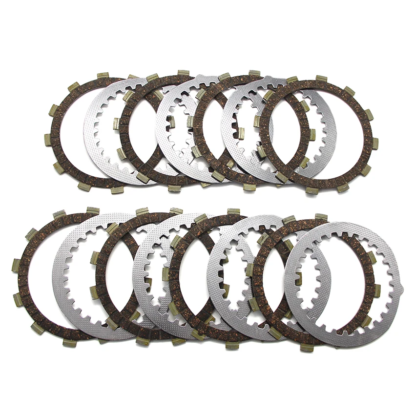 

Motorcycle Clutch Friction Disc Plate Kit For Yamaha XJ600 51J 54KW 37KW XS500B XS500C XS500D XS500E FZ600 YX600 371-16325-00