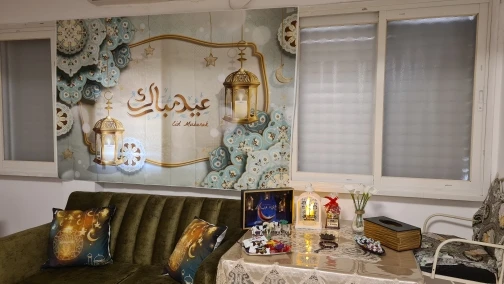 Фон для портретной фотосъемки в стиле ИД Мубарак Рамадан мусульманский фонарь