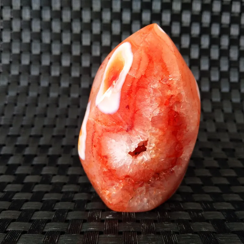 

100% natural red agate crystal flame mini stone mineral specimen flame home decorated healing stoneS