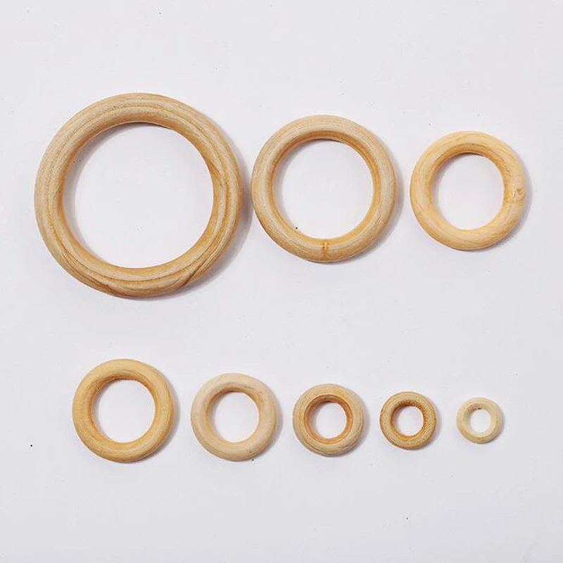 50 шт. деревянные детские кольца-погремушки для новорожденных | Игрушки и хобби