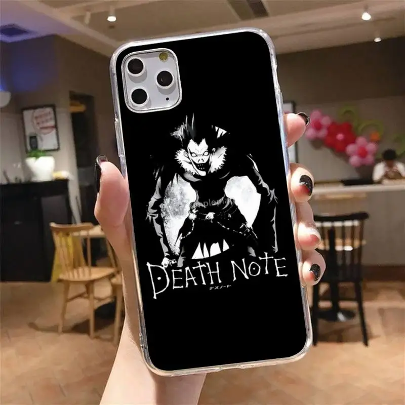 

Anime Manga Death Note Ryuk Phone Case Transparent soft For iphone 5 5s 5c se 6 6s 7 8 11 12 plus mini x xs xr pro max