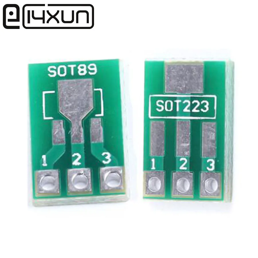 EClyxun 10 шт. SOT89 SOT223 для DIP печатной платы плата Pin адаптер наборы ключей|Соединители|