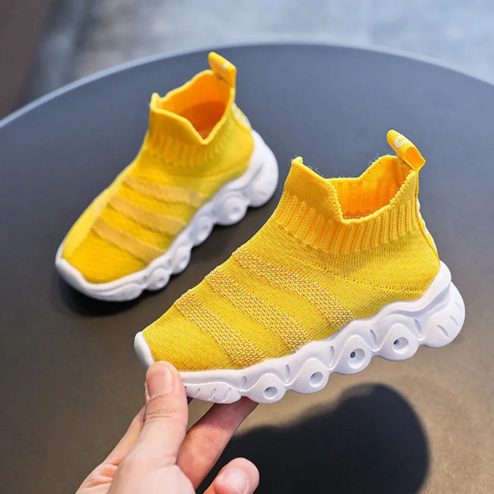 

For Children's Woven 2021 Medium-sized Boy's Soft Breathable Girl's Kids Shoe Flats Shoes Sports for Children Sneakers Children