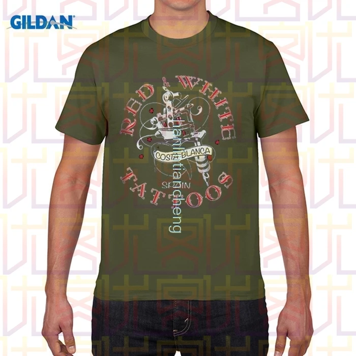 Классическая однотонная свободная футболка с принтом ангелов красного и белого