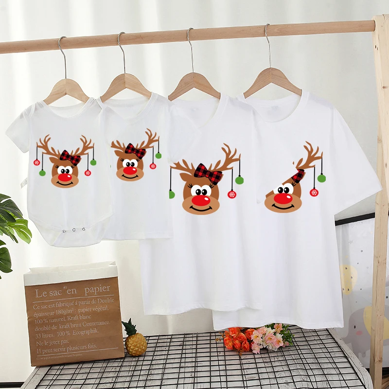 

Daddy Mommy And Me Family Matching Tshirt Christmas Cartoon Mama Baby Girl Bodysuit Father Son Mother Daughter Matching Outfits