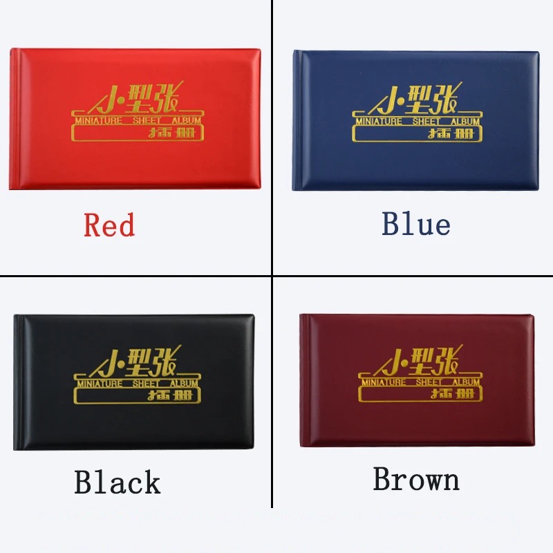Stamp Miniature Sheet Album Book for 40 Sheets High Quality Postage Collecting Post Stamps Collect | Дом и сад