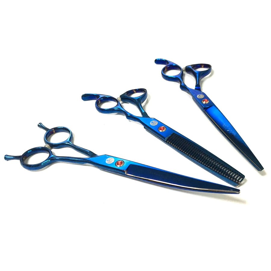 7 дюймовые профессиональные ножницы для груминга собак прямые филировочные
