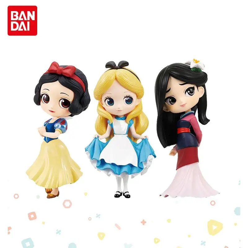 

Bandai Qposket Disney Snow White Mulan Genuine Model Anime Figure Toy Decoration Action Figure Model Kids Toys for Girls