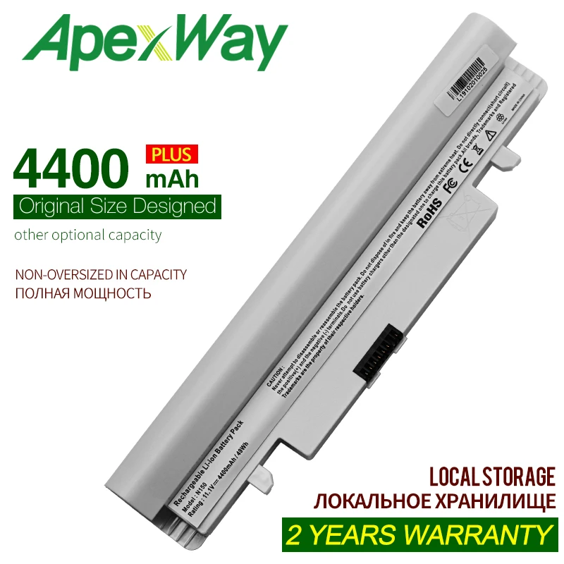 

ApexWay 6 cell laptop N150 N150P battery for Samsung N143 N143P N145 N145P N148 N148P N250 N250P N260 N260P AA-PB2VC6B
