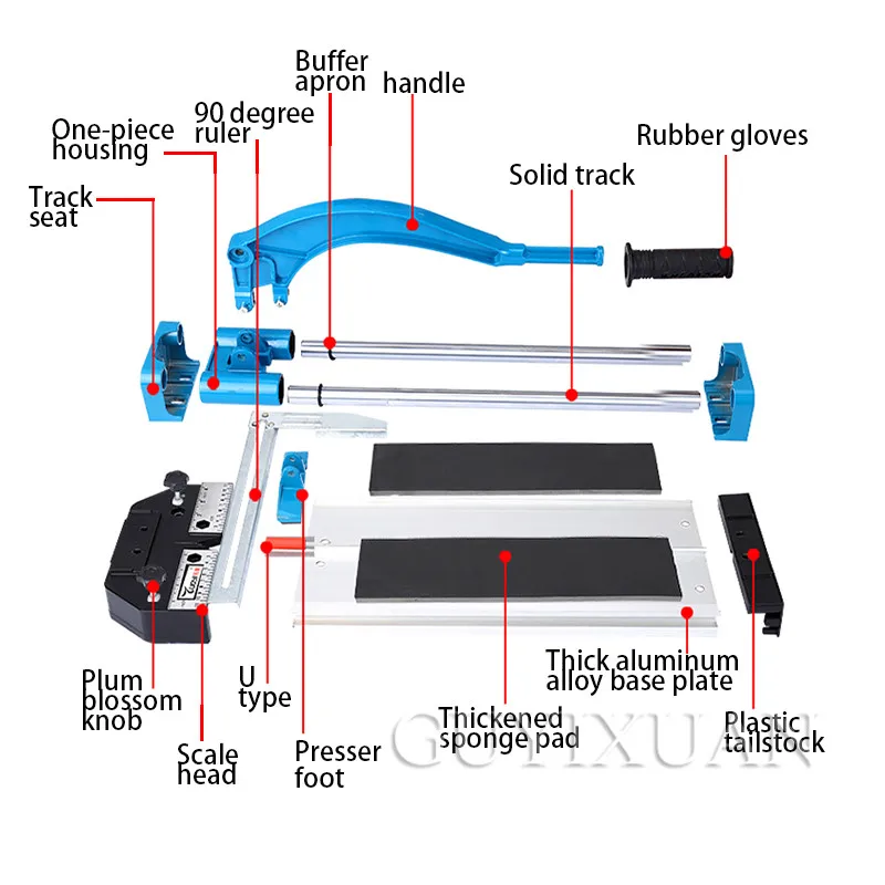 120 см ручной резак для плитки маленький бытовой нажимной нож напольный