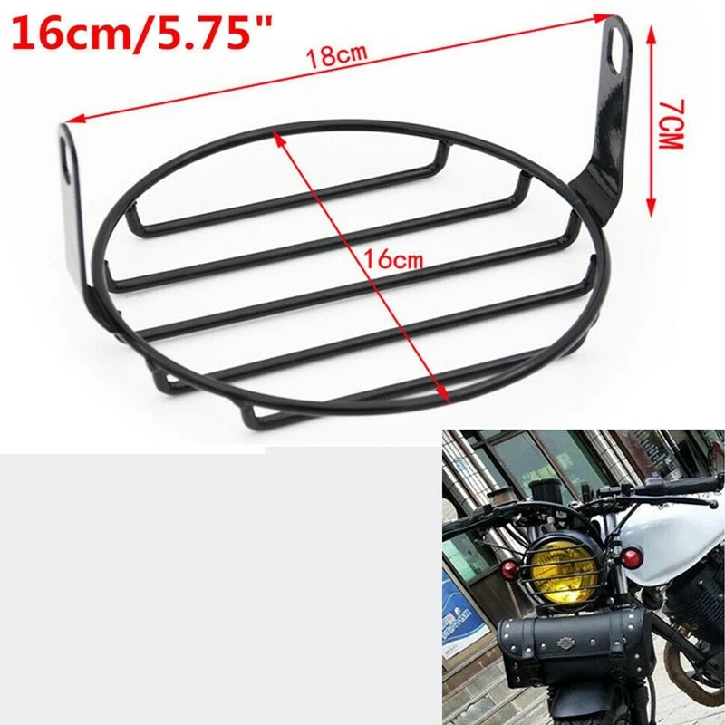 1 шт. 5 75 дюйма мотоцикл спереди головной светильник решетка сетки Ретро кожух