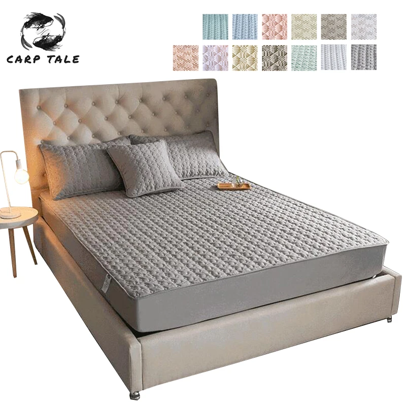 200x220x25 см 100% хлопок жаккардовый наматрасник для кровати чехол Colchao дышащий защиты