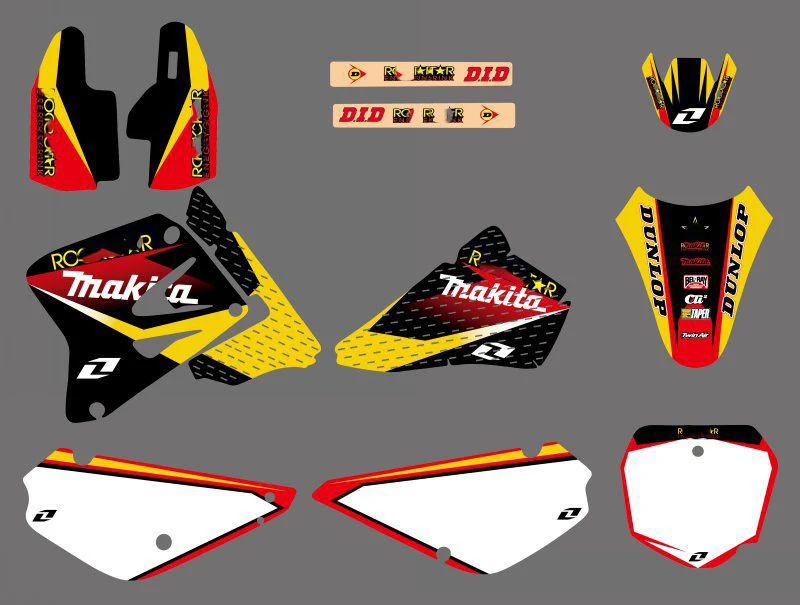 Графические и Фоновые наклейки наборы для Suzuki RM85 RM 85 2002 2003 2004 2005 2006 07 08 09 10 11 2012|sticker