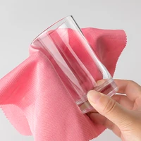 cleaning cloth glass cup bowl rag kitchen anti grease wiping rags polished strong water absorption scouring cloth bright towel
