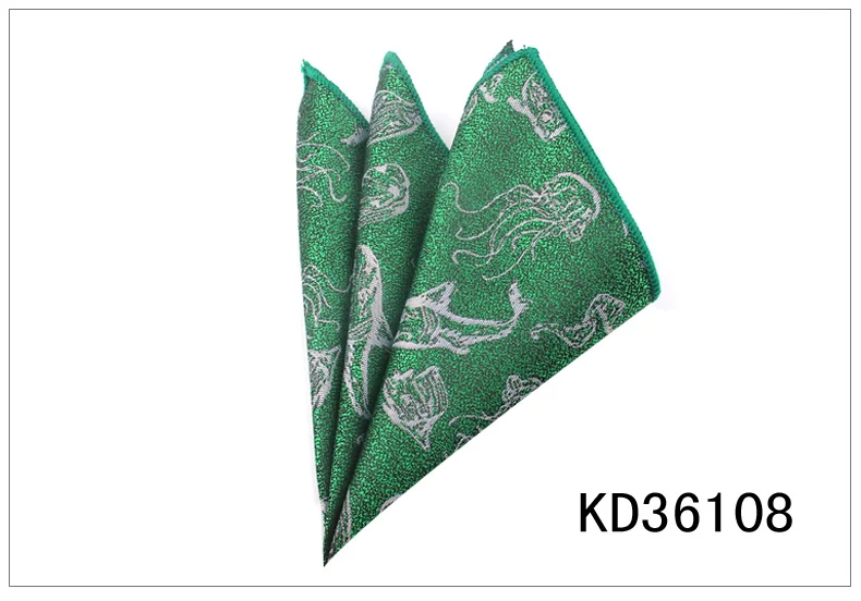 KD36108 Модное цветочное карманное квадратное для мужчин и женщин полотенце для сундуков носовые платки для джентльменов мужские костюмы платок мультяшное карманное полотенце - Цвет: KD36108
