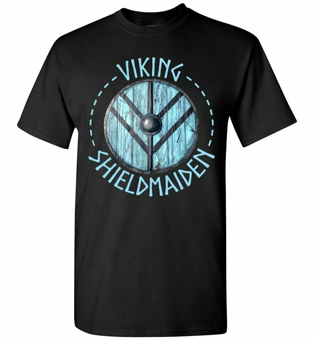 

Viking Shield Maiden ss T-shirts. Summer Lasting Charm Men T-shirts New S-3XL