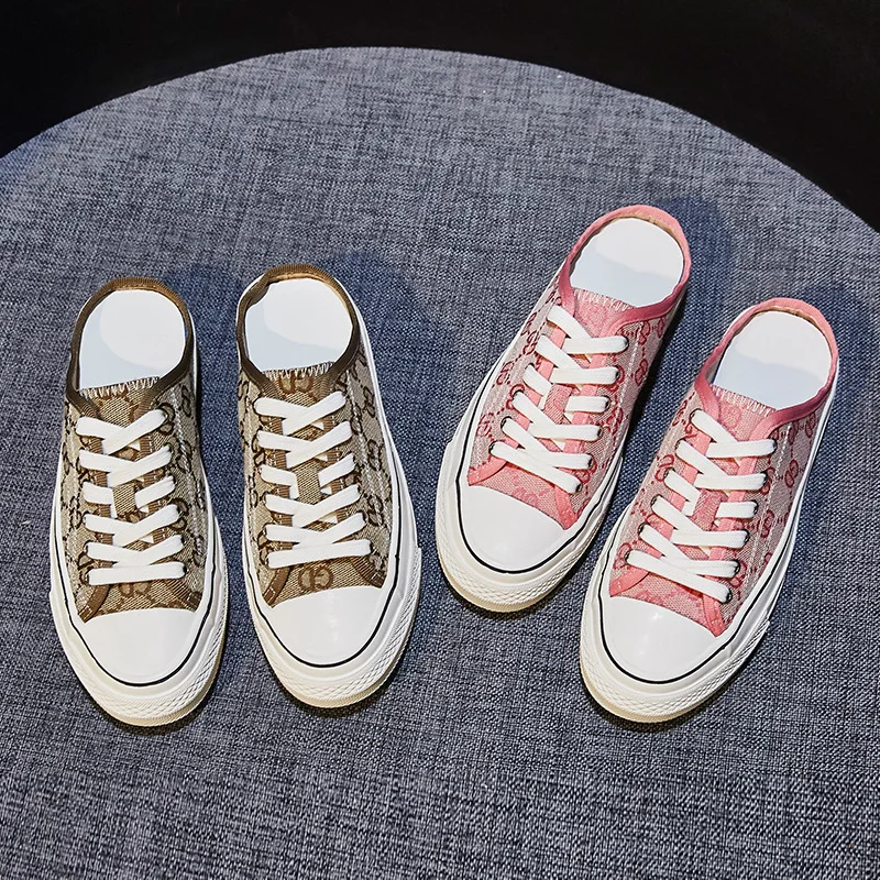 Новинка 2021 женские шлепанцы для весны и лета модная универсальная полотняная