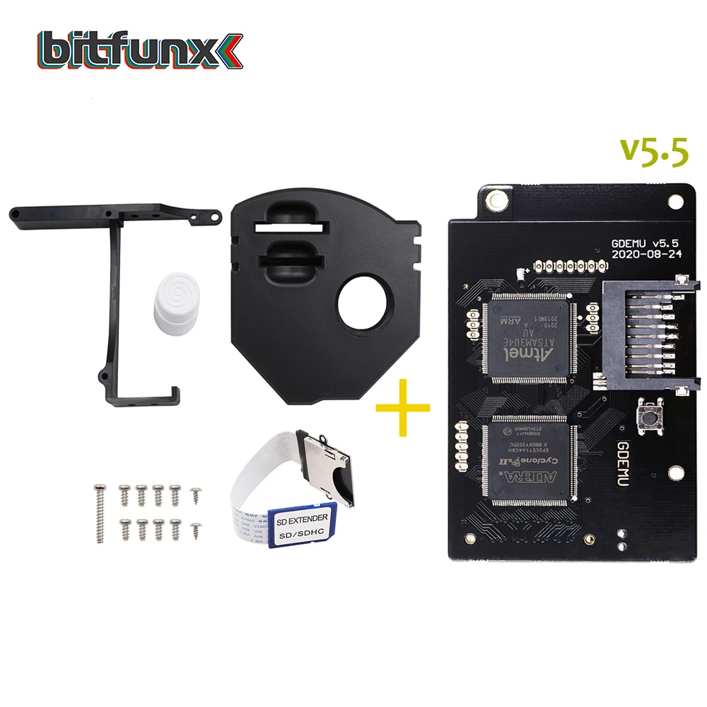 Bitfunx DC V5.5 GDEMU оптический привод доска для моделирования DreamCast и белый/черный пульт
