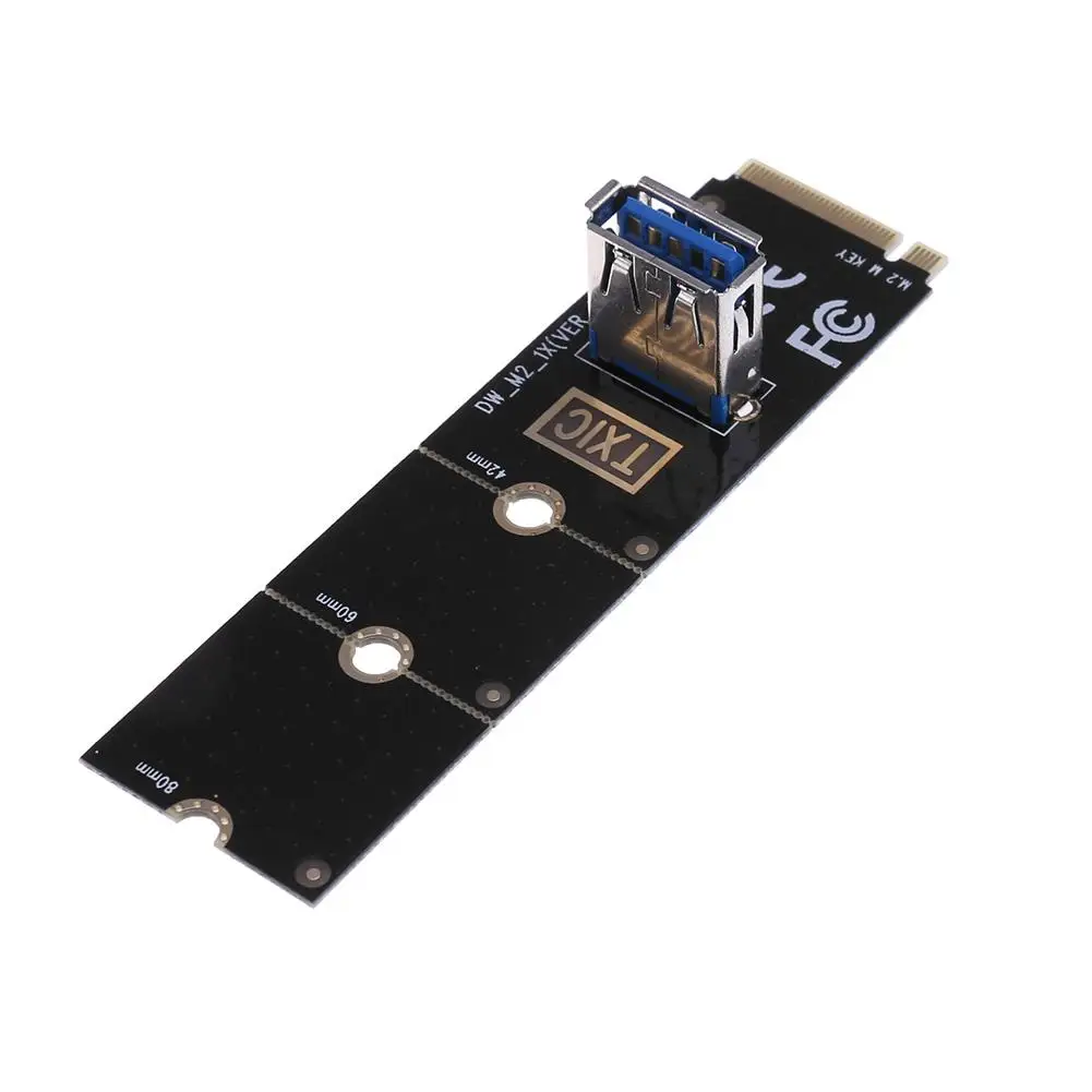 

Адаптер-преобразователь NGFF M.2 на USB 3,0, карта расширителя графической карты M.2 NGFF на PCI-E X16, карта передачи слота для майнинга m2, карта расширен...