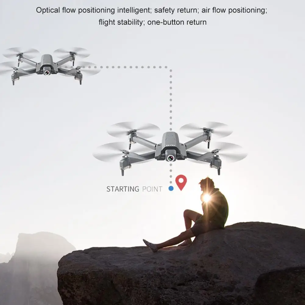 Камера Дрон gps Дрон с 4K HD регулируемой камерой Широкий угол 5G wifi FPV RC Квадрокоптер Профессиональный складной Дрон# M2