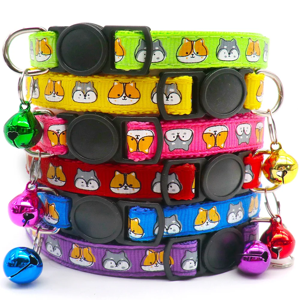 

100pcs/lot Dog Collar Small Pet Adjustable Cat Collar Puppy Necklace for Cat Small dog Pet Supplies Pet Accessories Chihuahua