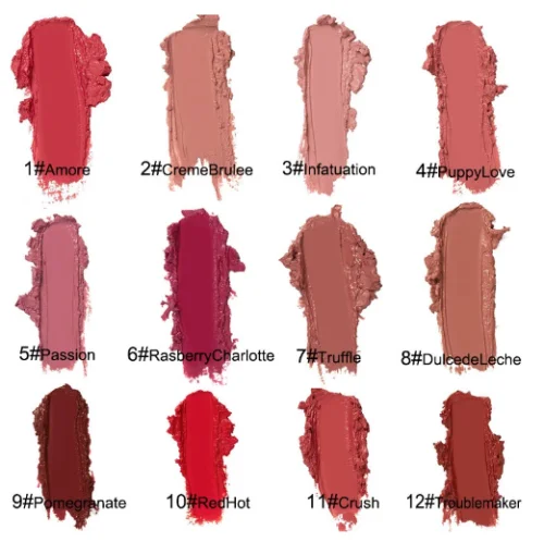 Водостойкая жидкая помада 12 цветов | Красота и здоровье