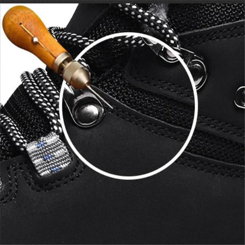 Мужские ботинки из натуральной кожи с мехом теплые зимние 2019 Мужская зимняя