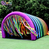 custom made inflatable rainbow tunnel exquisite colorful entrance access for party event amusement park