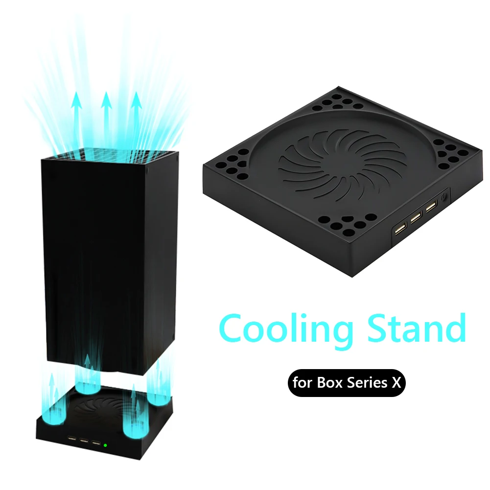 

Game Console Cooling Fan Stand 3 Speed Adjustable Mount Bracket Holder Dock Base Cradle for Xbox Series X