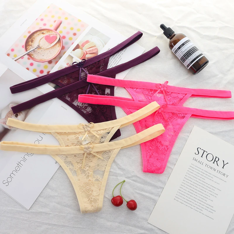 Стринги женские кружевные 1 шт./лот js8026 | Женская одежда