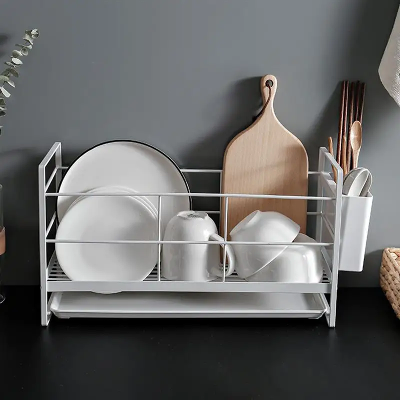 

Dishes Bowl Rack Set Kitchen Drying Shelves Multifunctional Countertop Dish Drain Shelf Chopsticks Storage Holder